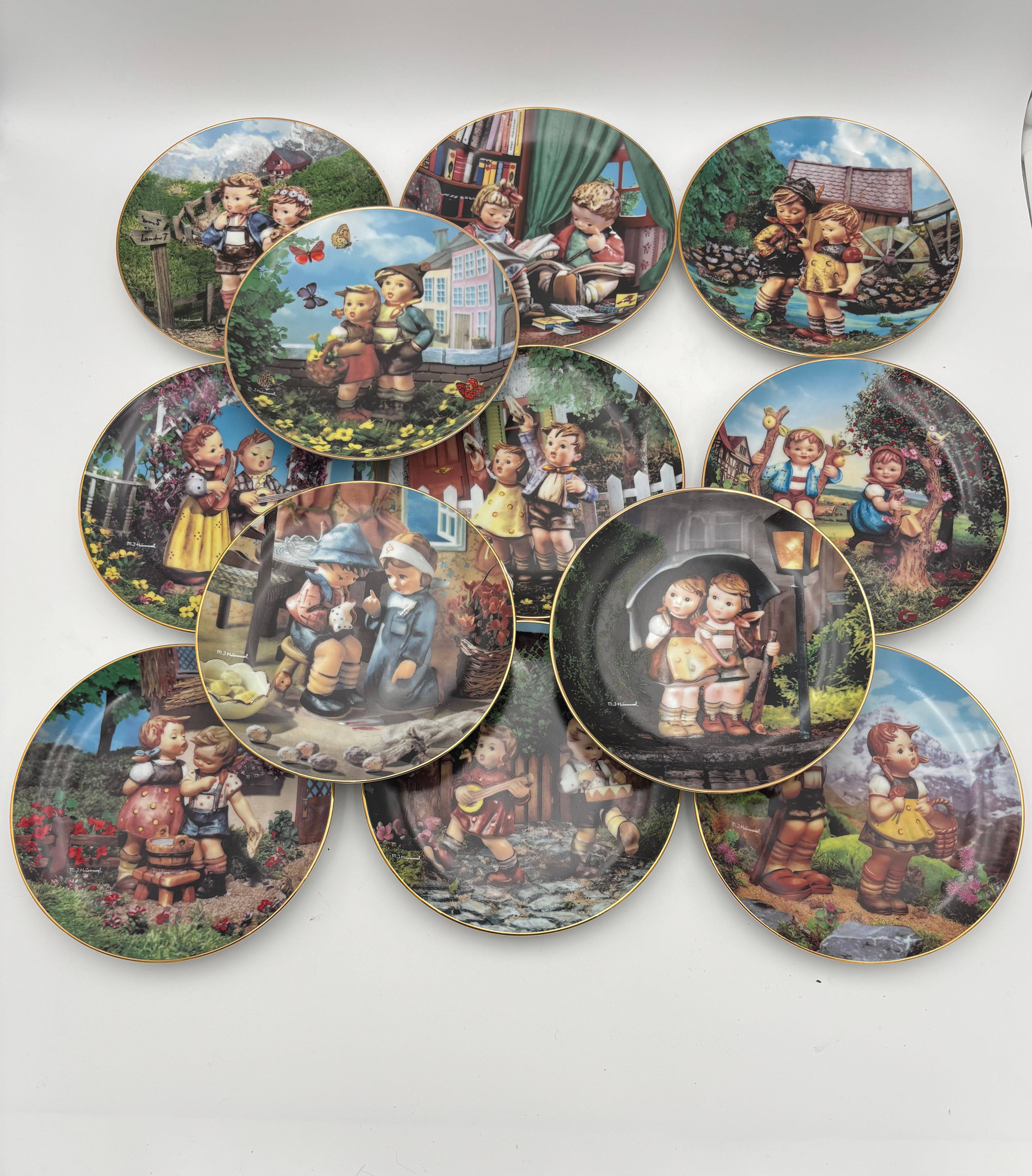 ON SALE Hummel "Little Companions" Collector Plates Complete Set of 12  Good Con