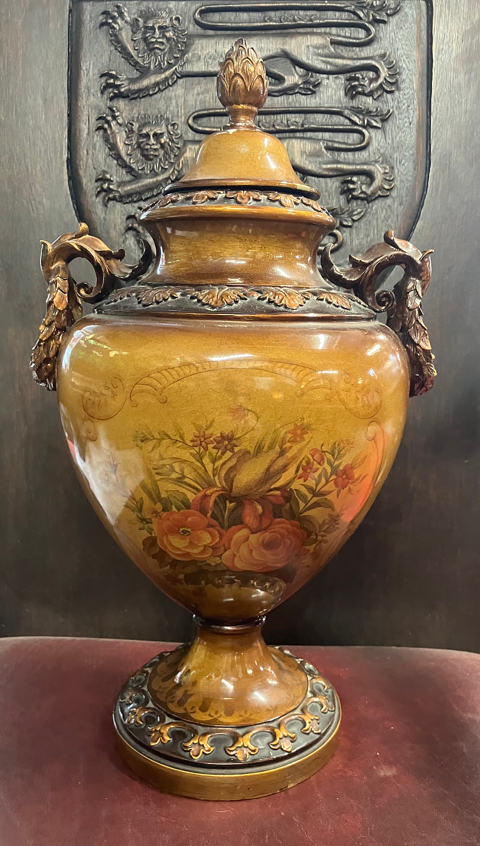 Thumbnail: Reproduction Italian Regency Style Ceramic Urn 