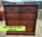 Thumbnail: ON SALE Tall Scottish Arts & Crafts Oak Carved Chest Of Drawers
