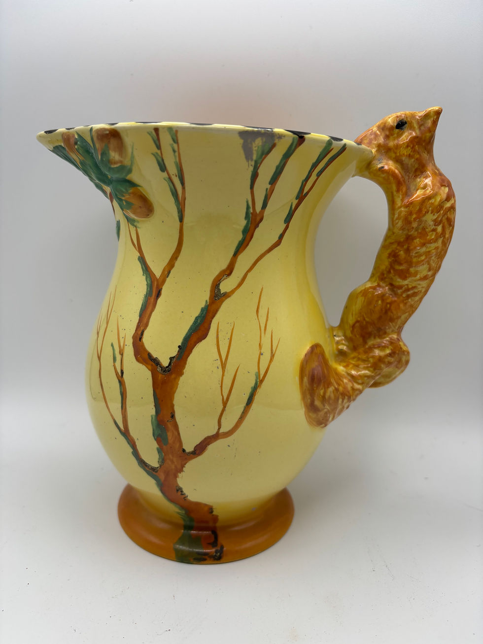 Thumbnail: Large Art Deco Burleigh Ware Pottery Squirrel Jug