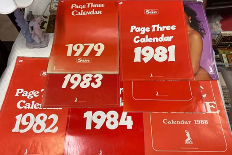 Thumbnail: Sun Page 3 Calendar 1981, 81/82/83/84/85/86/87/88/90/91/92/93/94/95/96