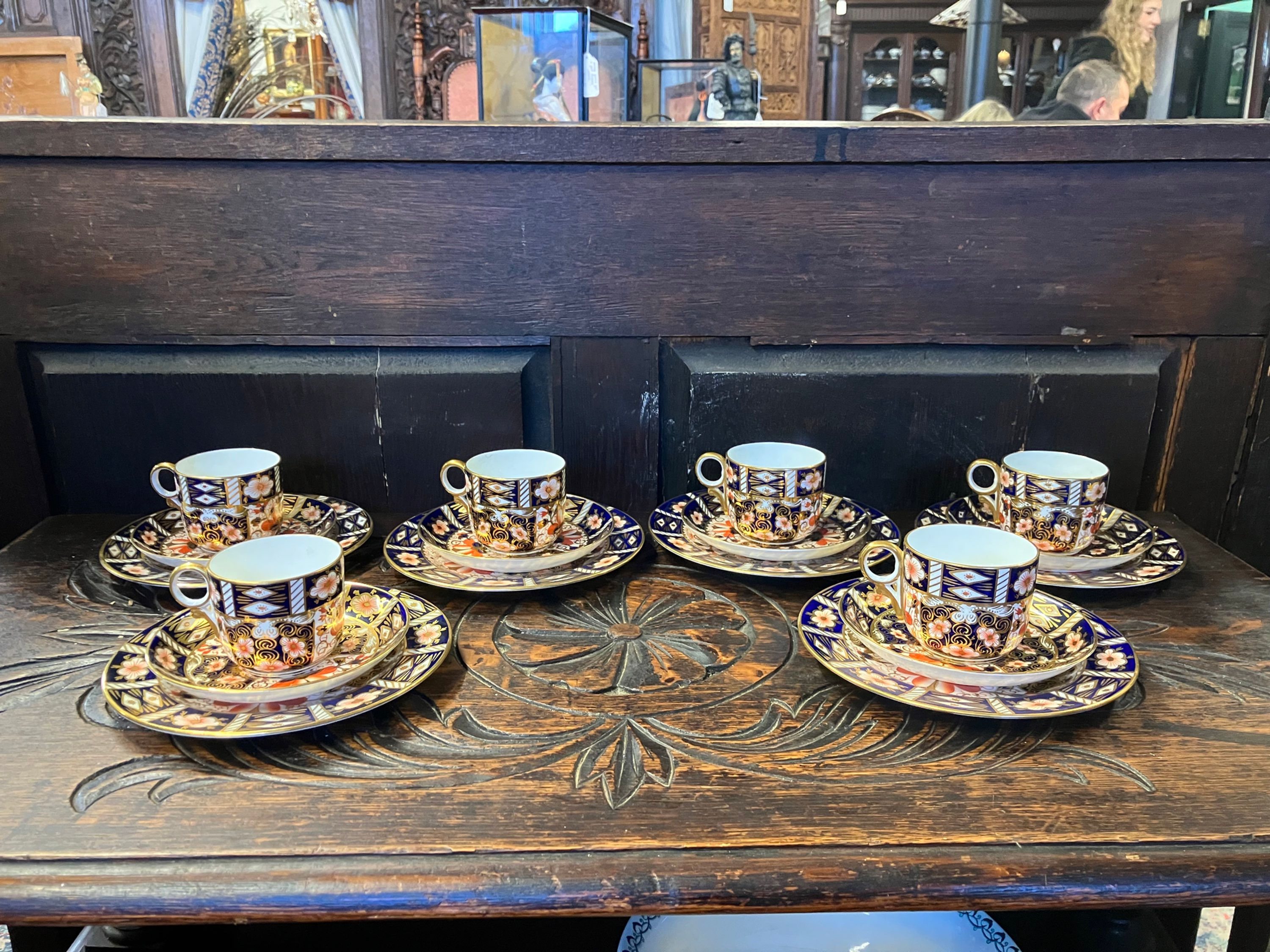 Royal crown derby 6 pieces  tea set 