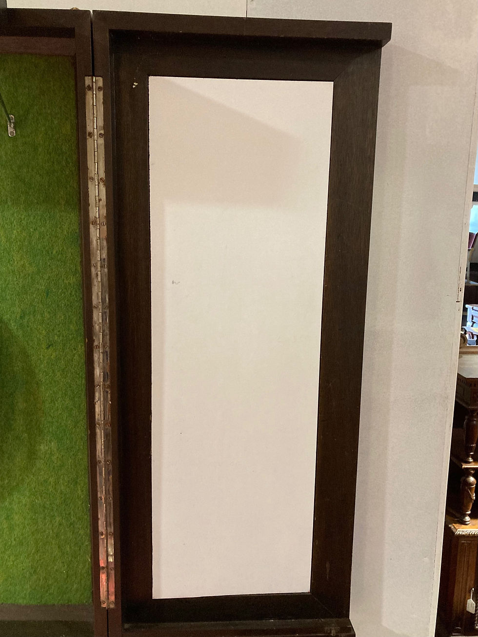 Thumbnail: ON SALE Dartboard Cabinet Decoratively Carved In An Indonesian Style.