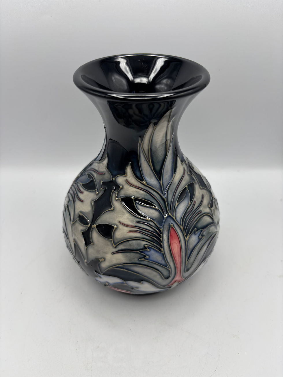 Thumbnail: Moorecroft “Snakeshead” Baluster Vase By Rachel Bishop 1995