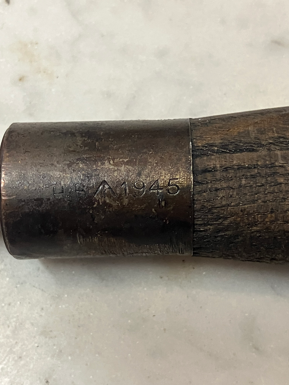Thumbnail: Original Scarce WW2 Entrenching Tool Handle Dated 1945