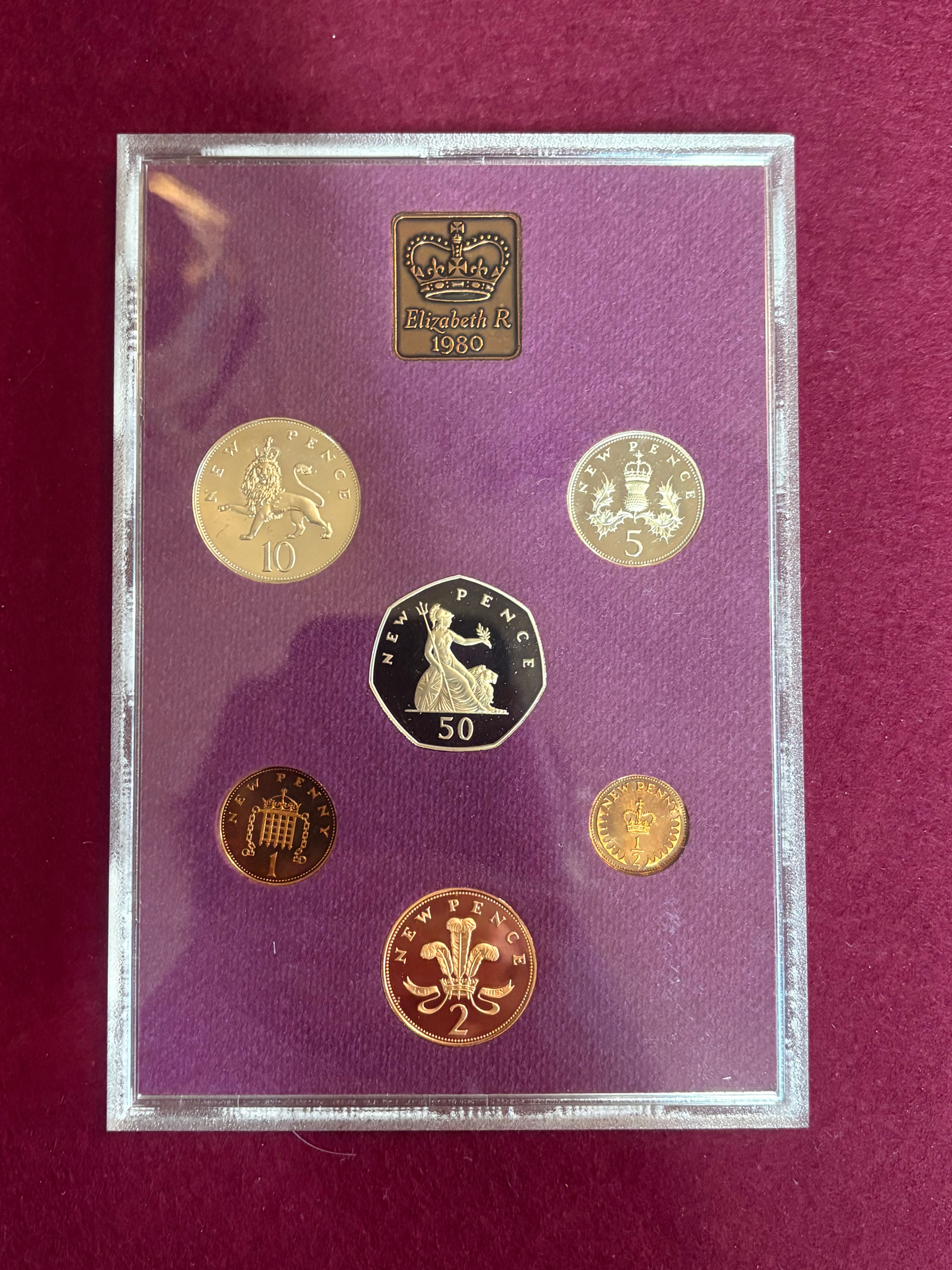  Uncirculated Coin Set 1980 in Case