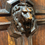 Thumbnail: Buffet Server Unit Oak Dumb Waiter With Carved Lion Head Detail Sideboard 