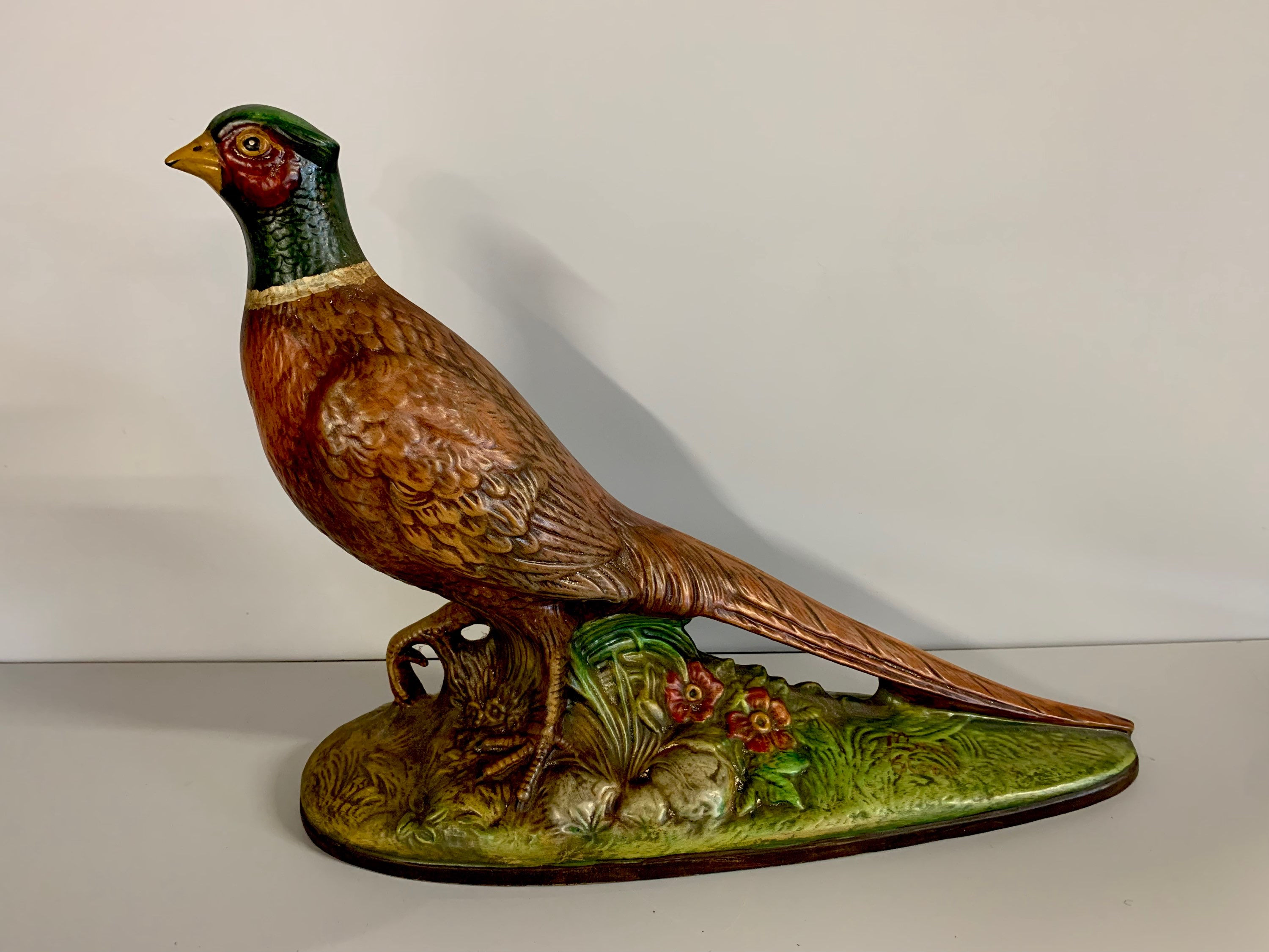 ON SALE Vintage 1960’s Chalkware Pheasant Figurine.