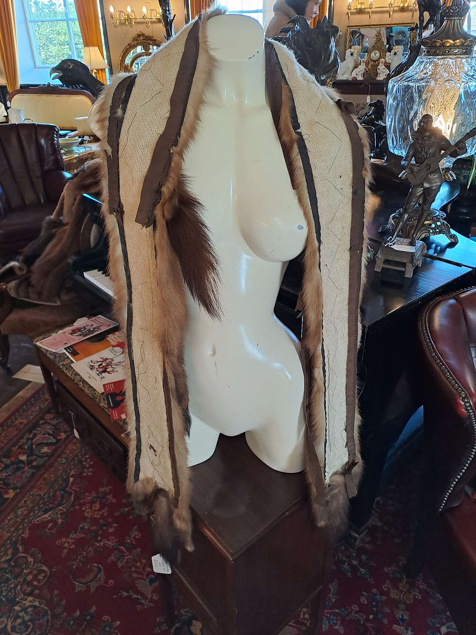 Thumbnail: Damaged 6 Pelt Vintage Mink Stole