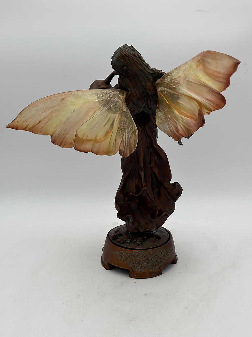 Thumbnail: Large Bronze resin Fairy “Belaine of the Hawthorn Trees” Made by Mark Turner & M
