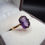 Thumbnail: Vintage 9ct Gold Amethyst Emerald Cut Ring