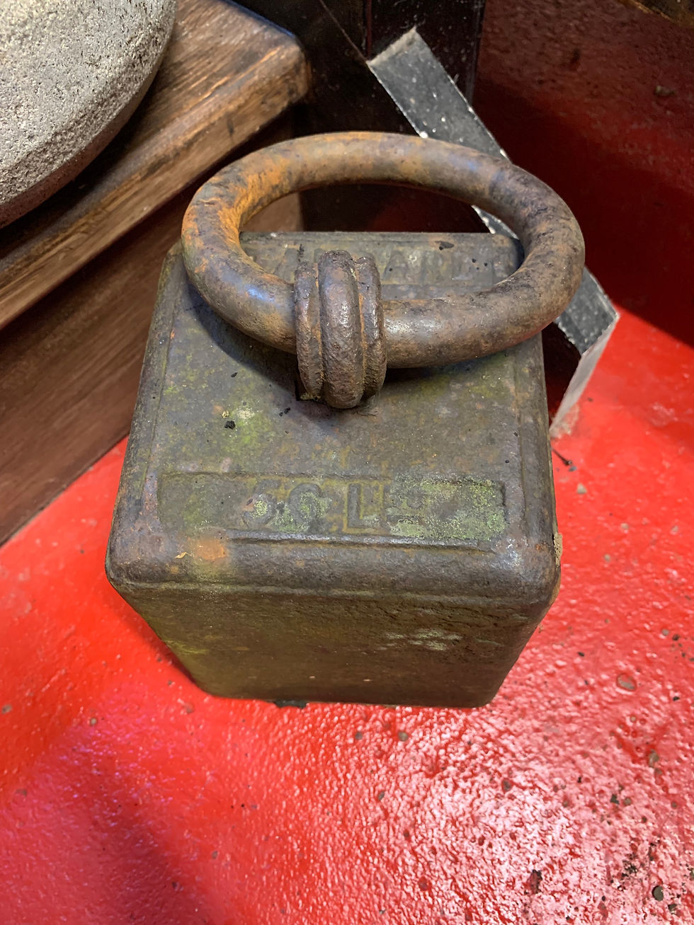 Thumbnail: Victorian Cast Iron Imperial Standard Weight 56lb With Ring Handle.