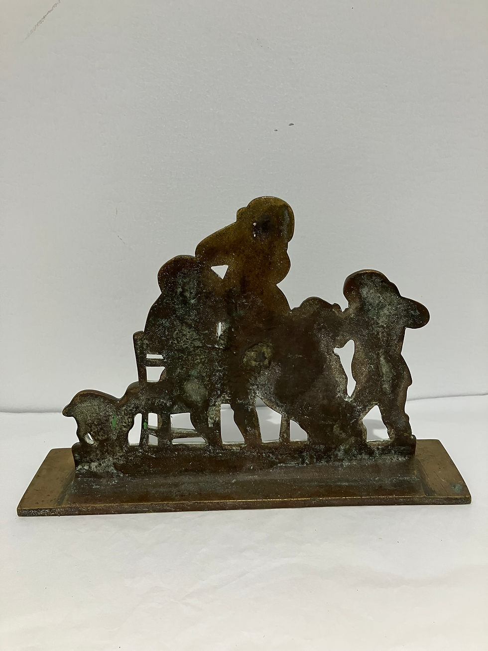 Thumbnail: Antique 19th Century Solid Brass Fireplace Ornament 
