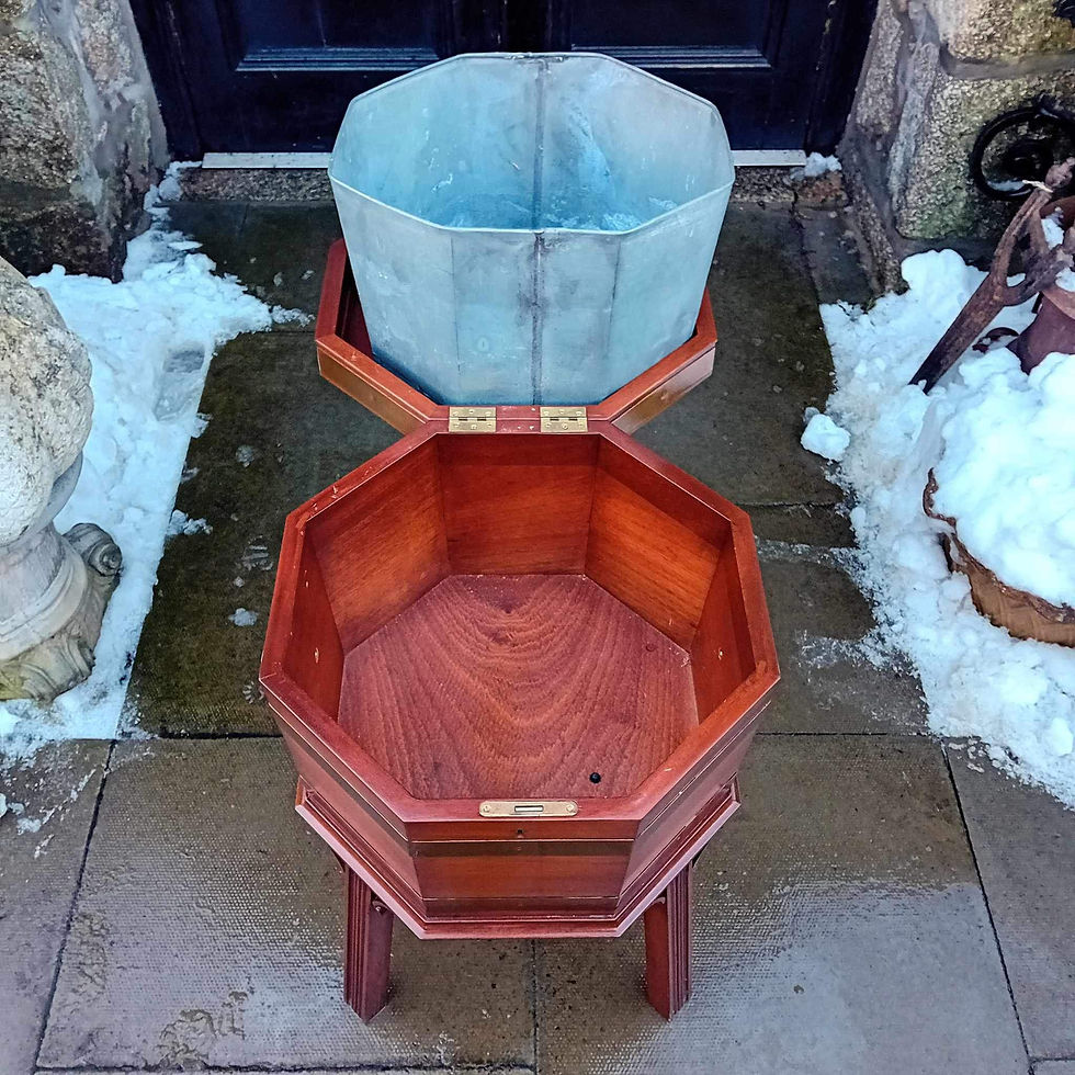 Thumbnail: Celleratte George III Brass Bound Mahogany Wine Cooler
