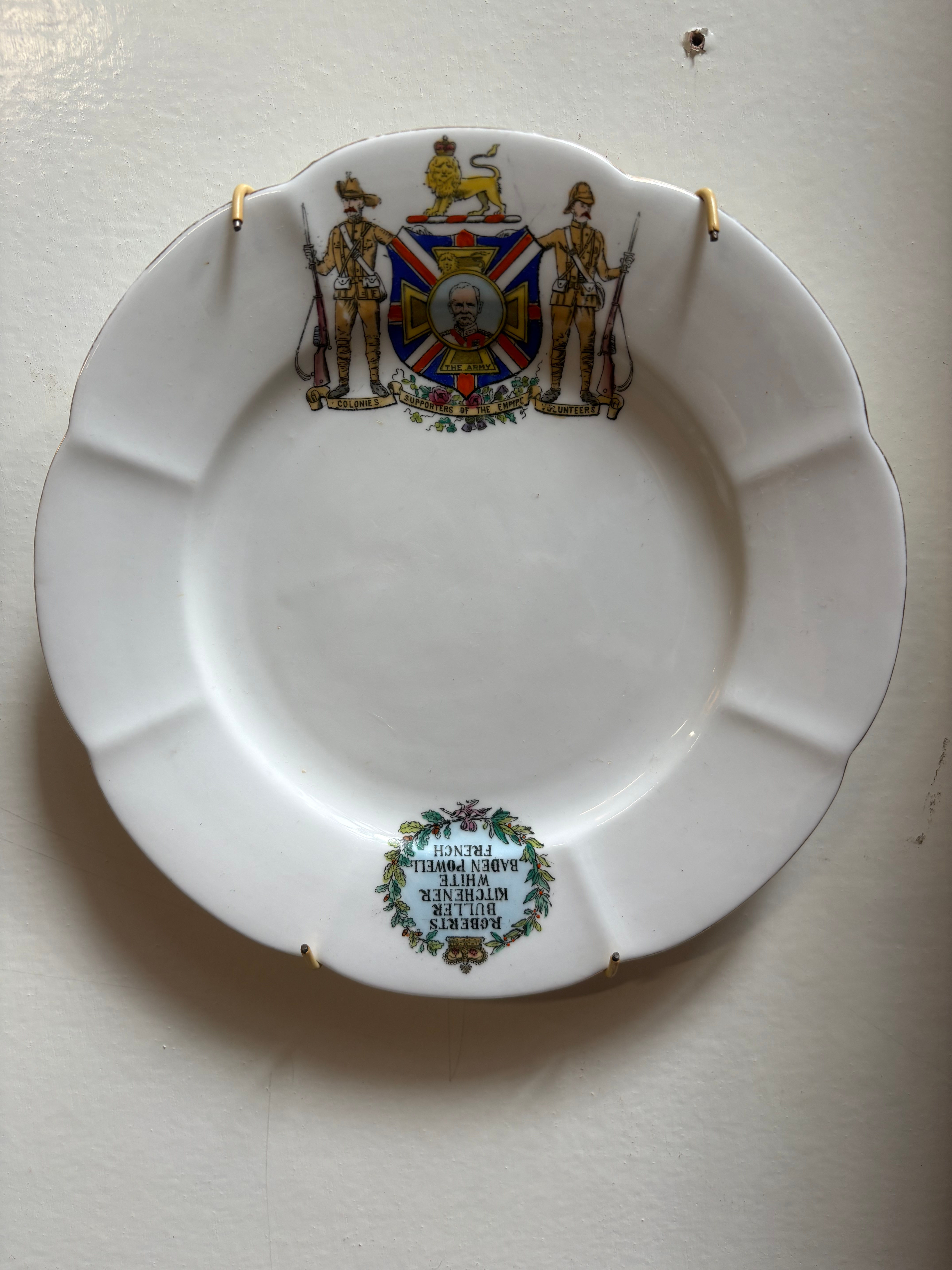 Antique Anglo Boer War Commemorative China Plate made by Foley of England