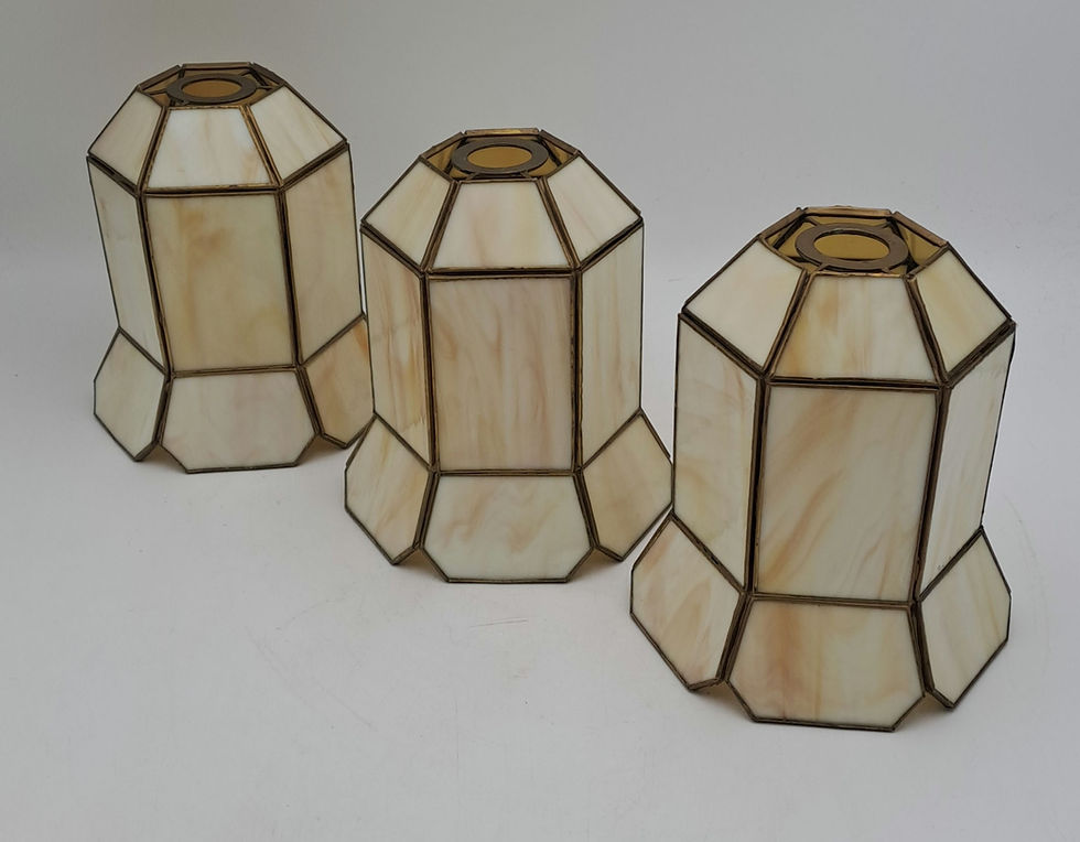 Thumbnail: Tiffany Style Slag Glass Pendant Light Shade