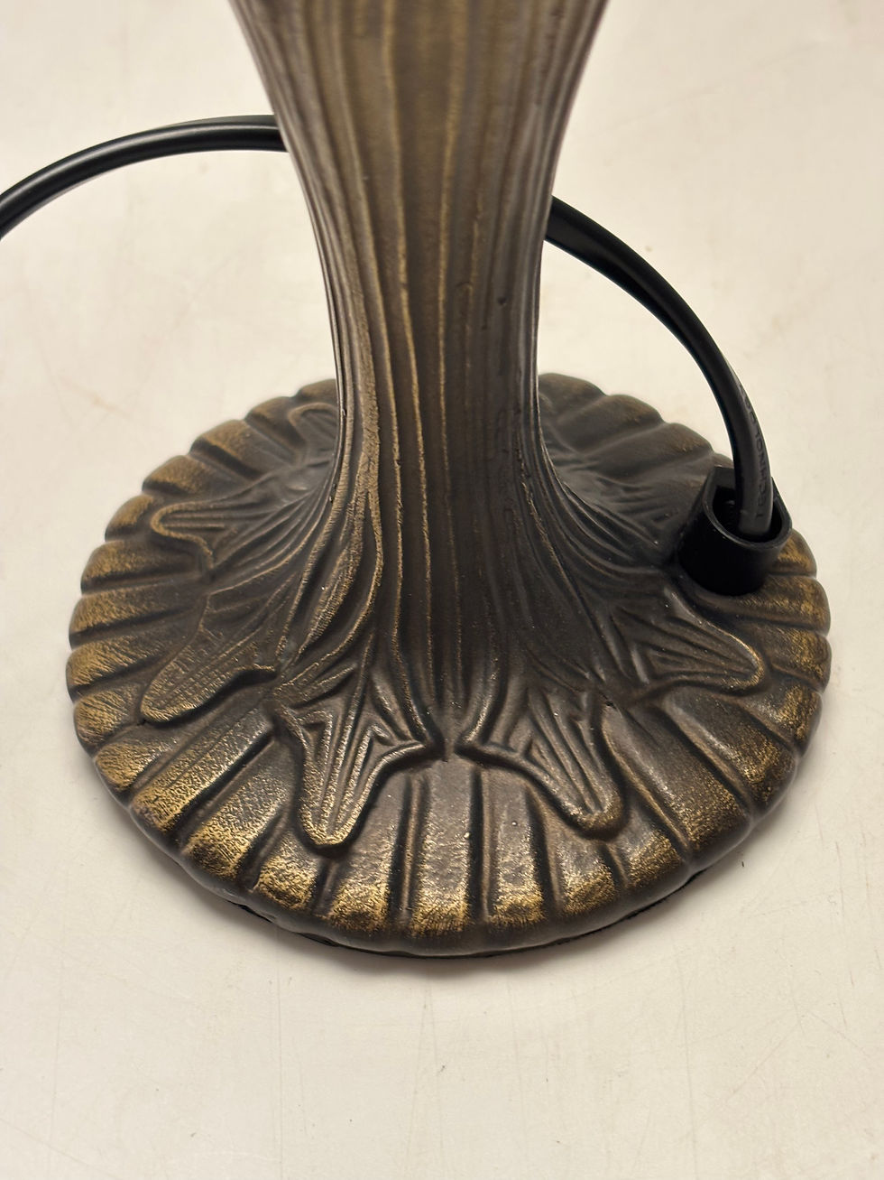 Thumbnail: Tiffany Style Floral Glass Table Lamp on Bronze effect  Base 