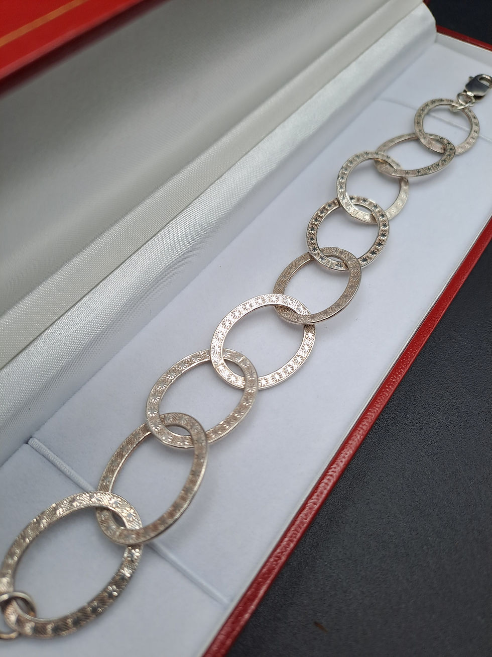 Thumbnail: 925 Silver Modernist Bracelet