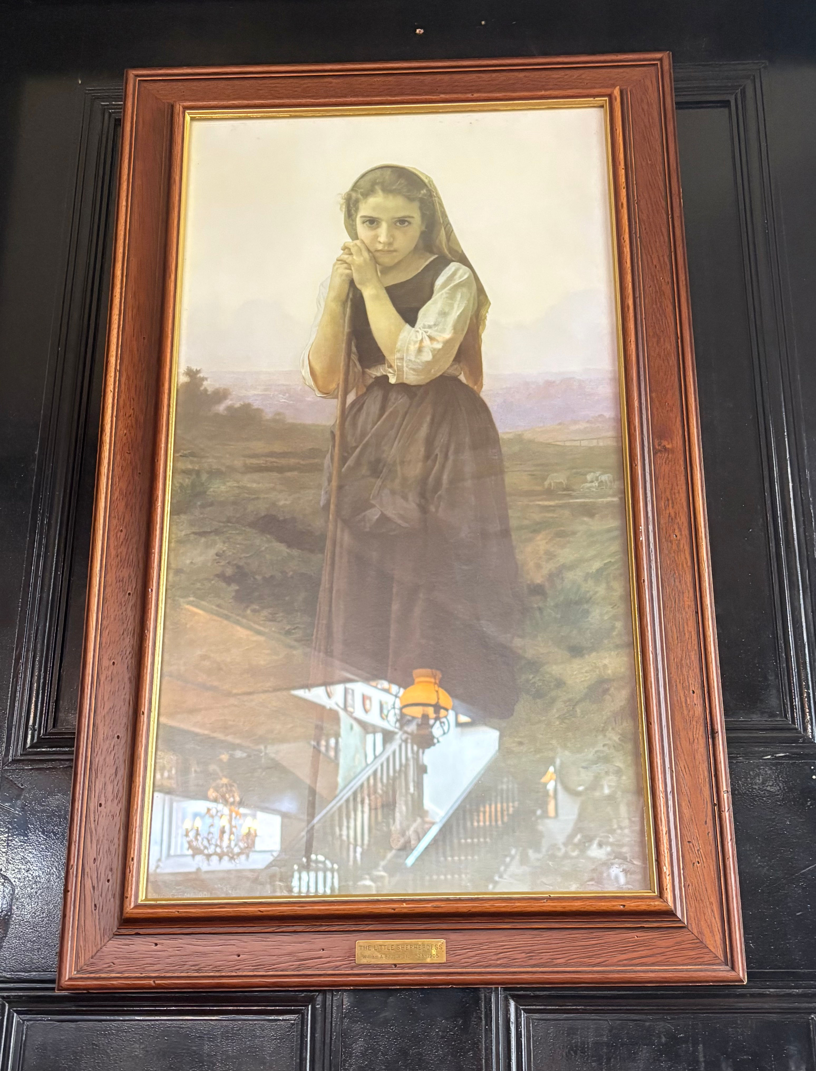 Framed Print of “The Young Shepherdess” by William A Bouguereau 