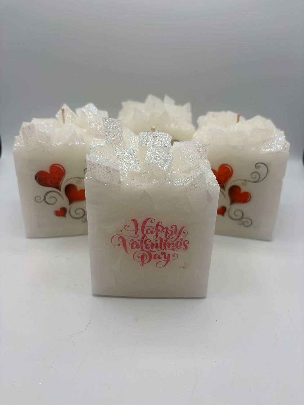 Thumbnail: Valentine Gift Candle With ‘Hearts’ Large Size Selection Available 