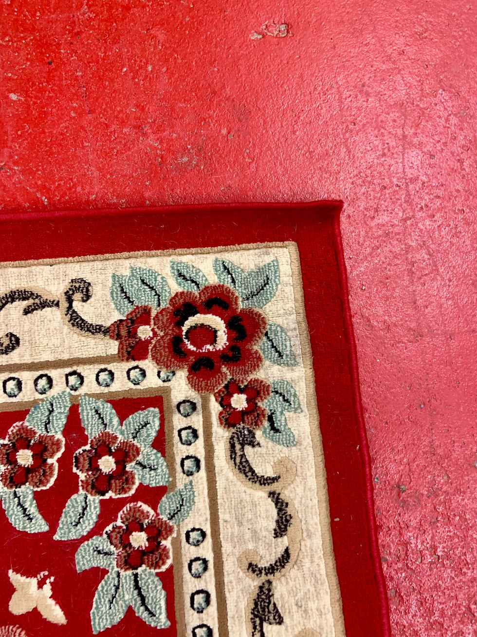 Thumbnail: Red Floral Rugs.