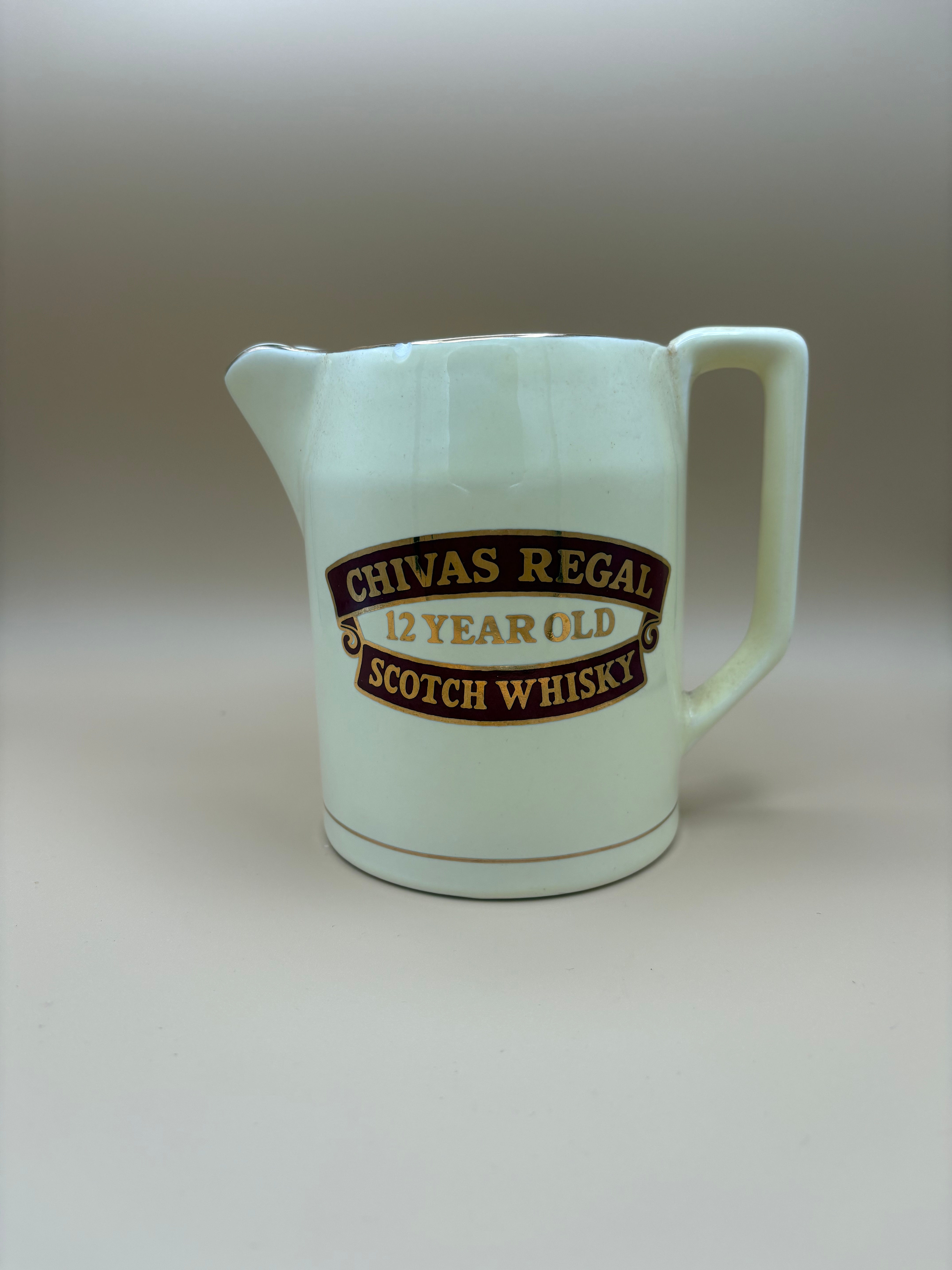 Chivas Regal 12 Year Old Scotch Whisky Water Jug Pub Wade 1980’s