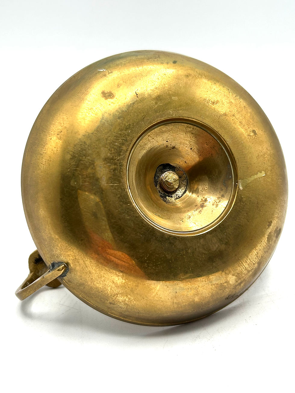 Thumbnail: Victorian Solid Brass Chamber Candlestick 