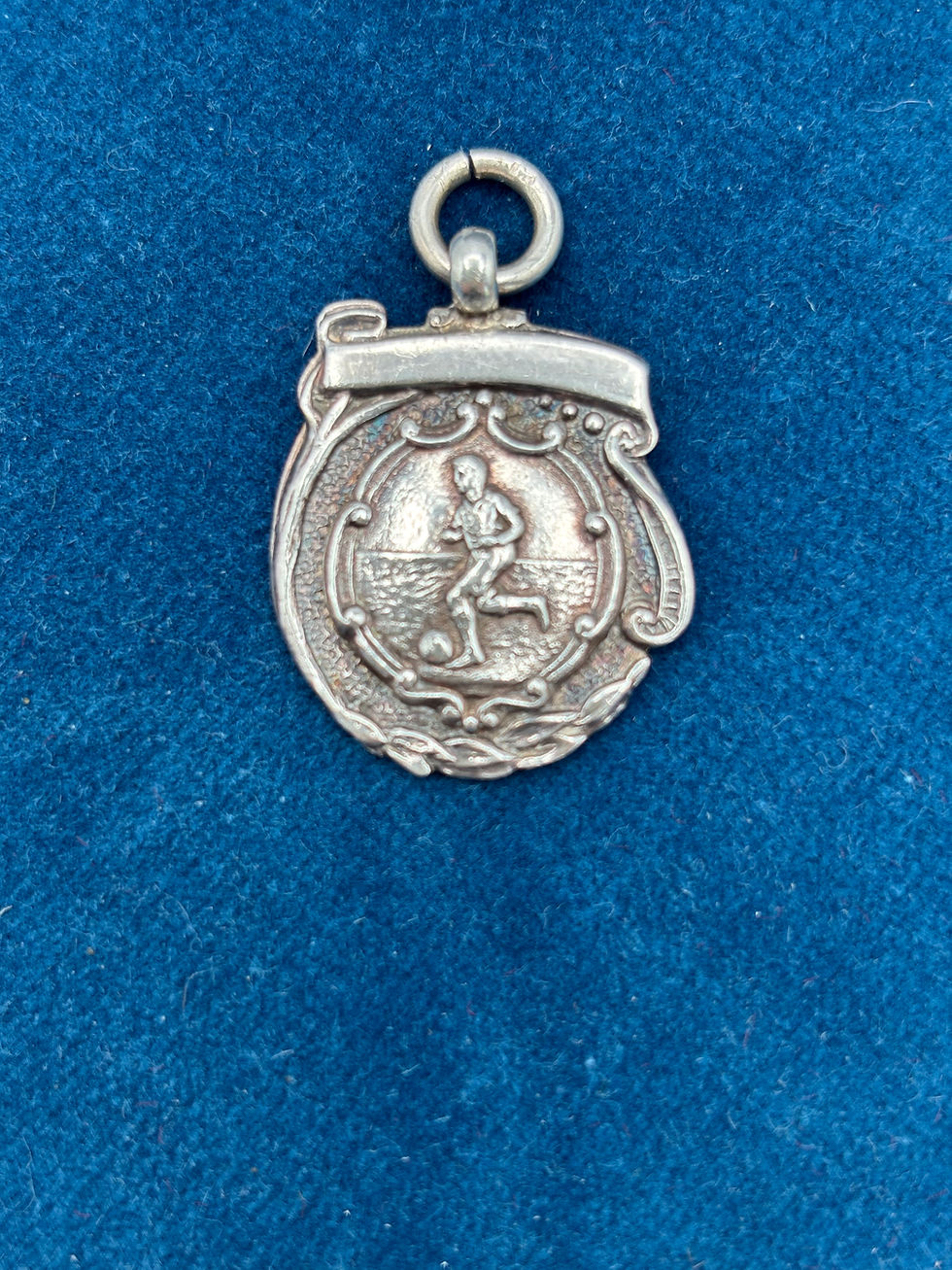 Thumbnail: Sterling Silver Football Medal/Fob
