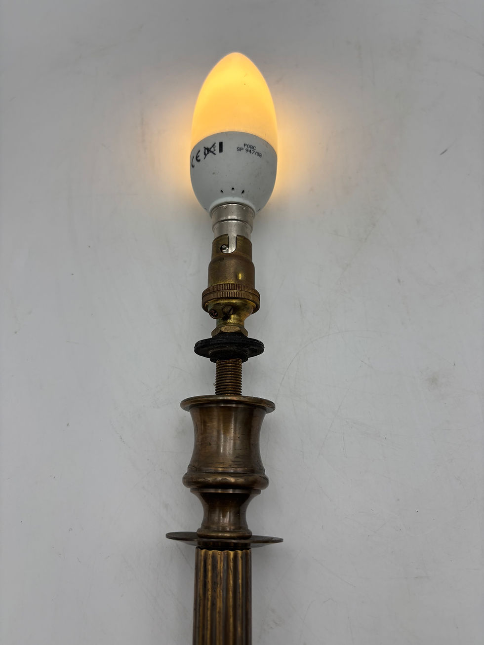 Thumbnail: Georgian Style Corinthian Antique Brass effect Wall Lights fitted with Brackets 