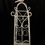Thumbnail: Wrought Iron Obelisk for indoor or outdoor plants. Painted aged distressed cream