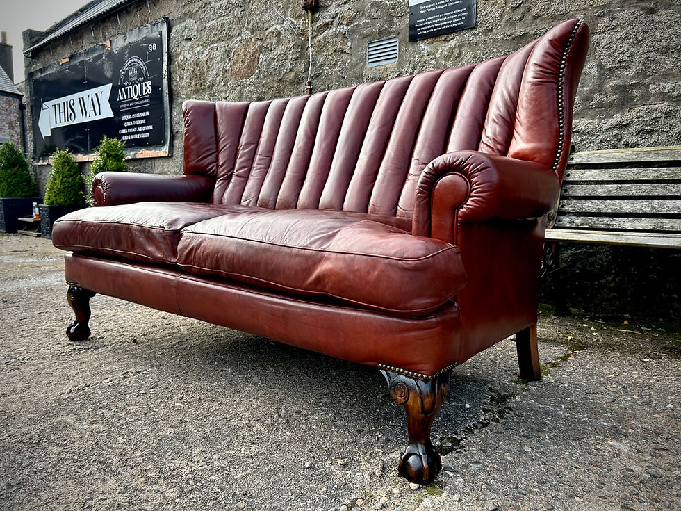 Thumbnail: Tetrad Blake Chestnut Brown Chesterfield Two Seat Leather Sofa in Burnt Tan Leat