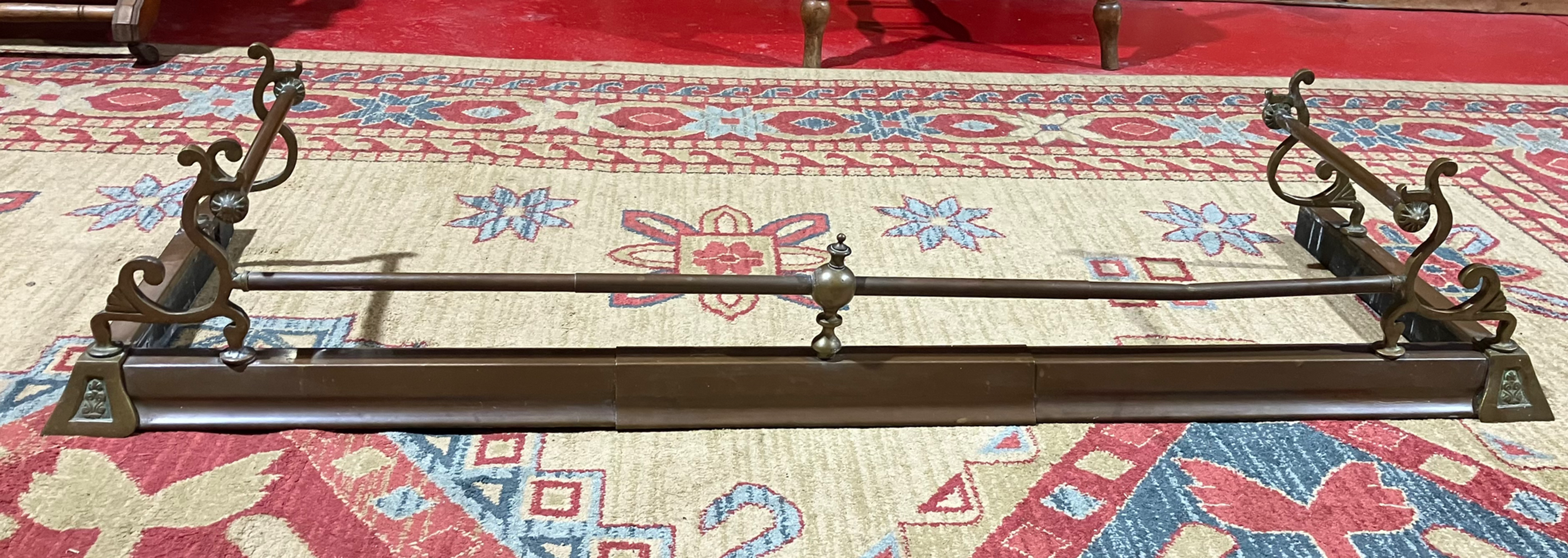 Large Copper and Brass Extendable Fire Fender