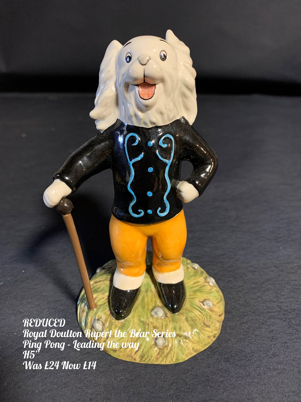 Thumbnail: ON SALE Royal Doulton Rupert the Bear Series  Ping Pong - Leading the way