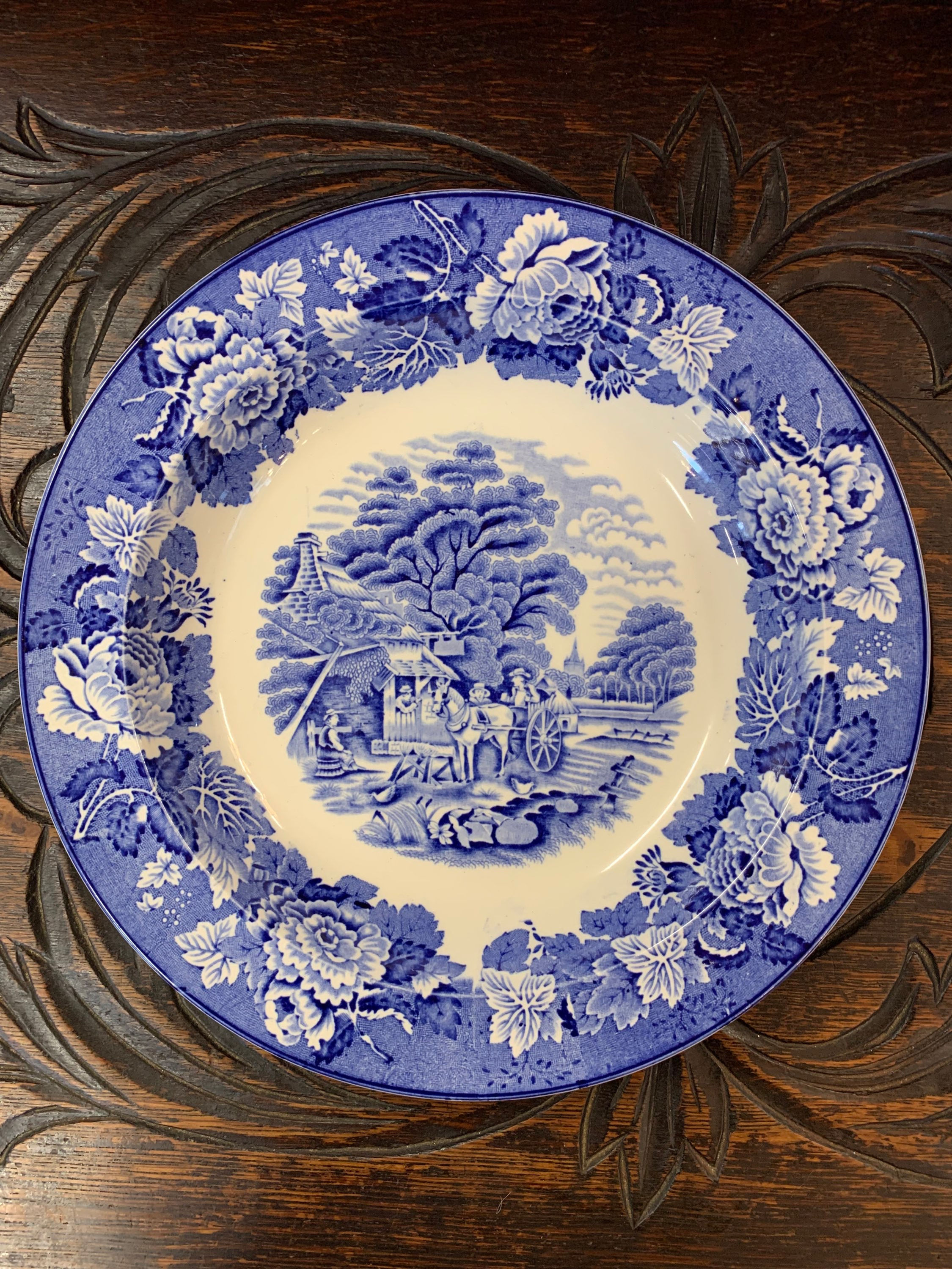 Wood & Sons - Enoch Woods English Scenery, large Salad Bowls