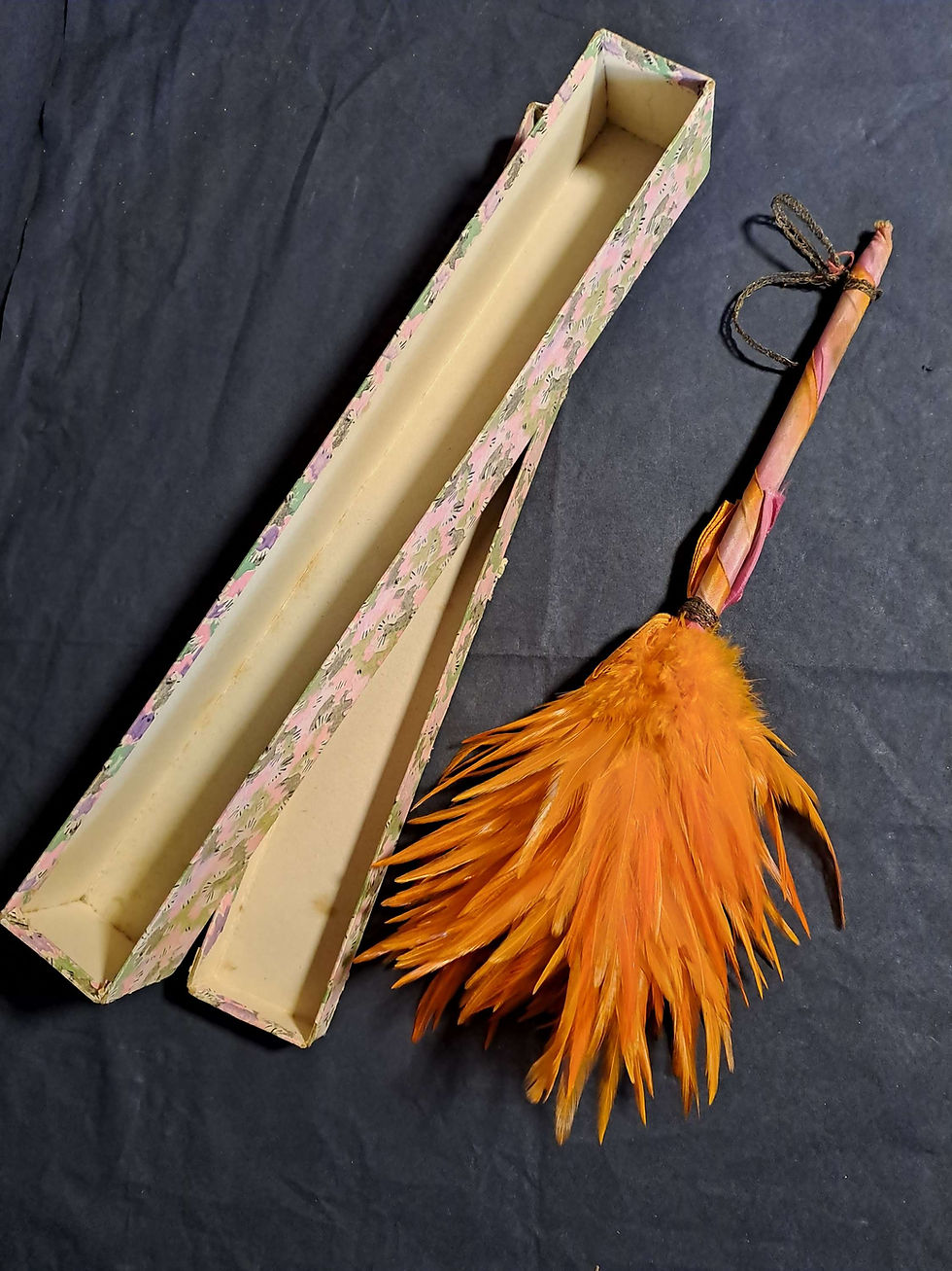 Vintage 1960s Rooster Feather Duster in Box