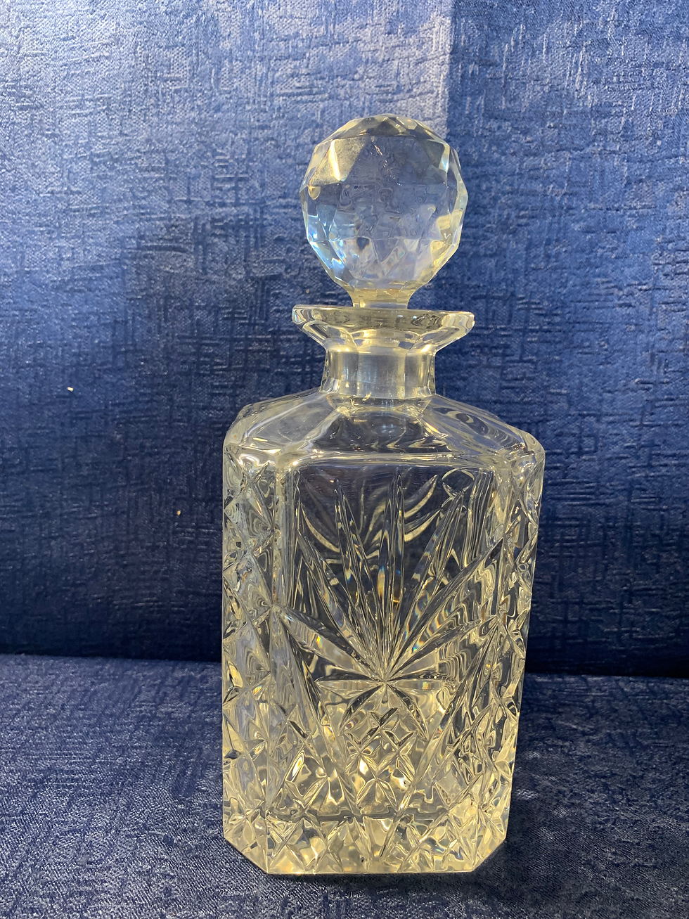 Thumbnail: Square Crystal Whisky Decanter