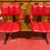 Thumbnail: Bench Unit With Two Chairs Barbers Shop Style Waiting Room Style Bench