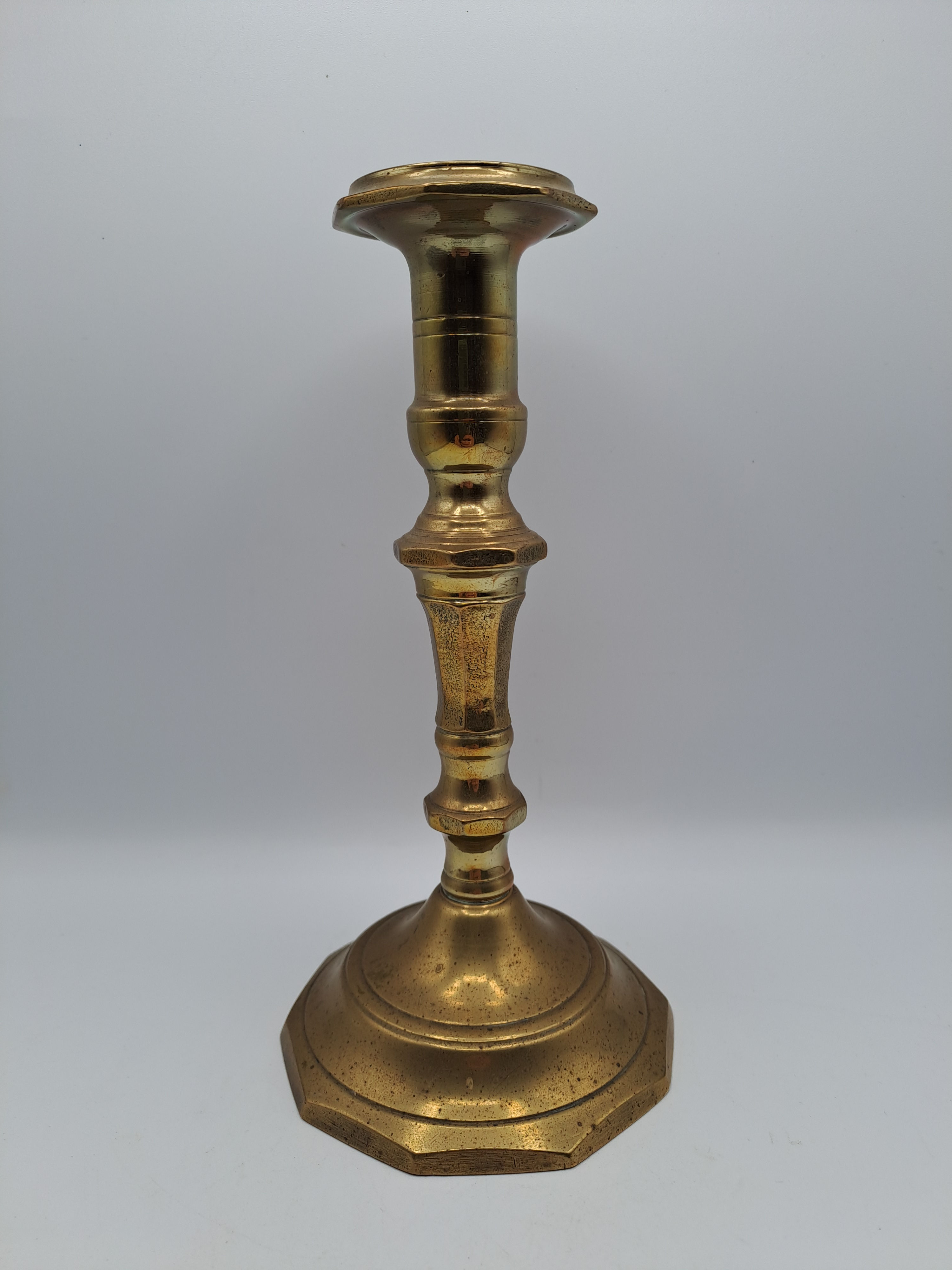 Vintage 7.5" Tall Single Brass Candlestick