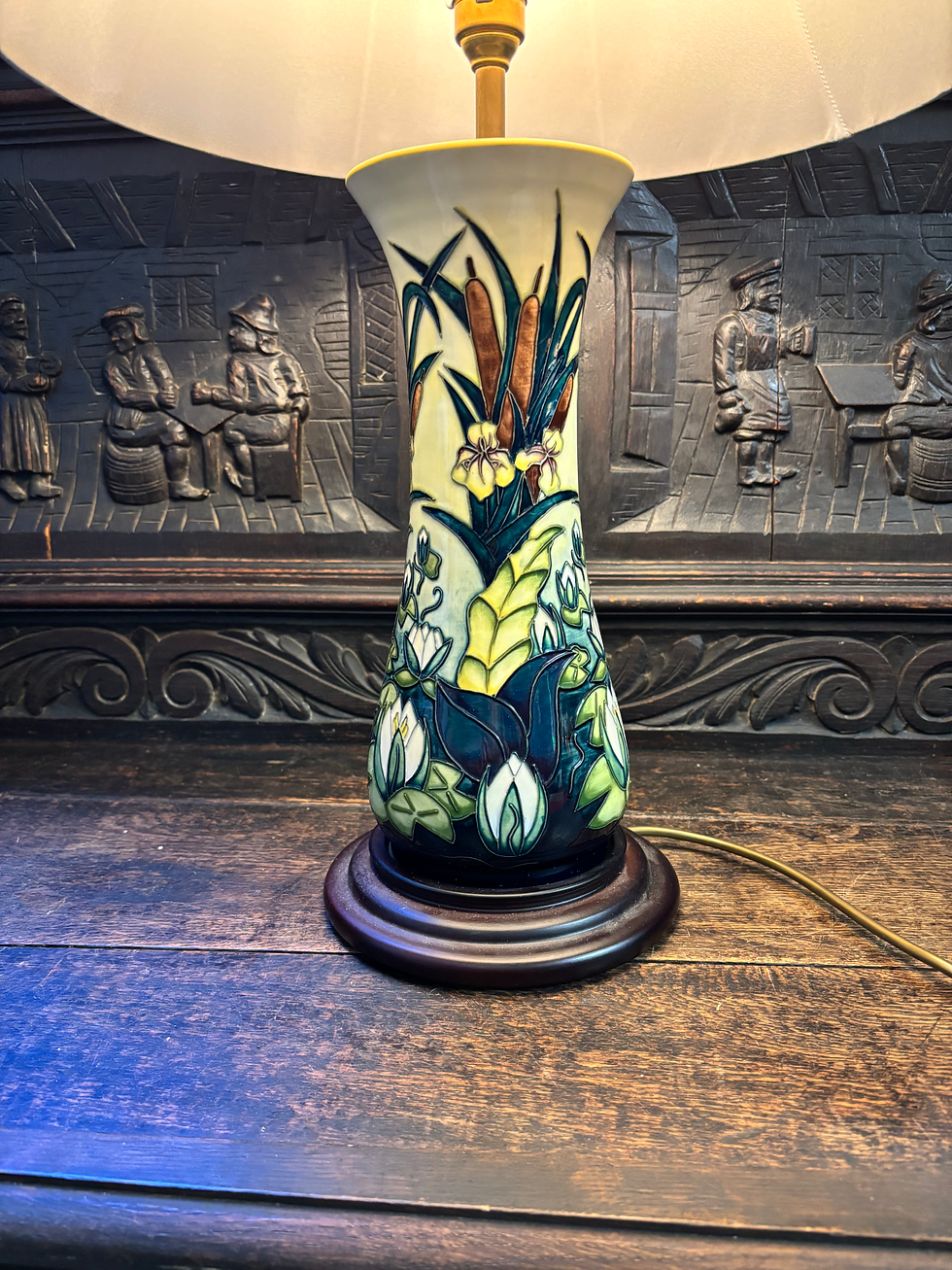 Thumbnail: Moorcroft Lamia Patterned Table Lamp.