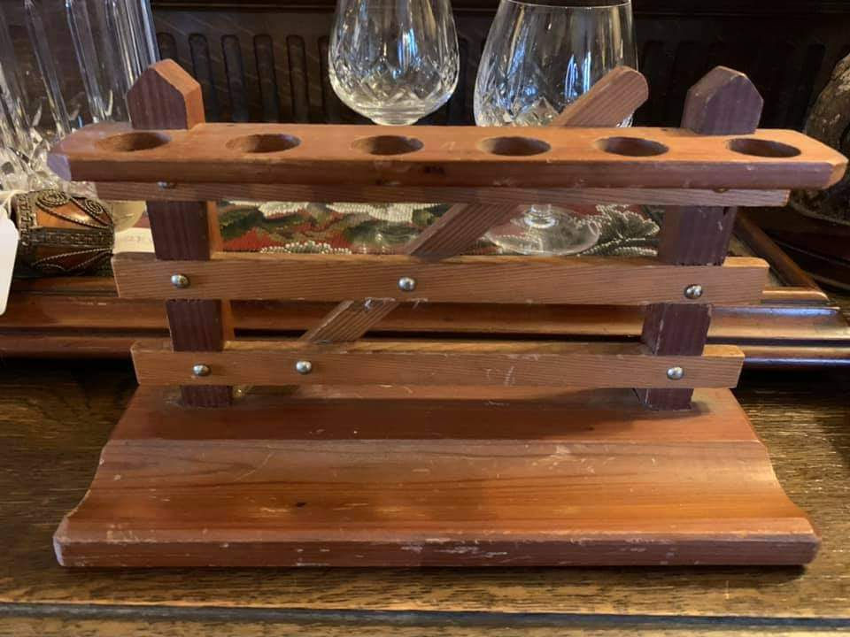 Thumbnail: Vintage wooden gate pipe holder