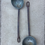 Thumbnail: Antique Copper Ladle Skimmer With Wrought Iron Handle with Hanging Loop
