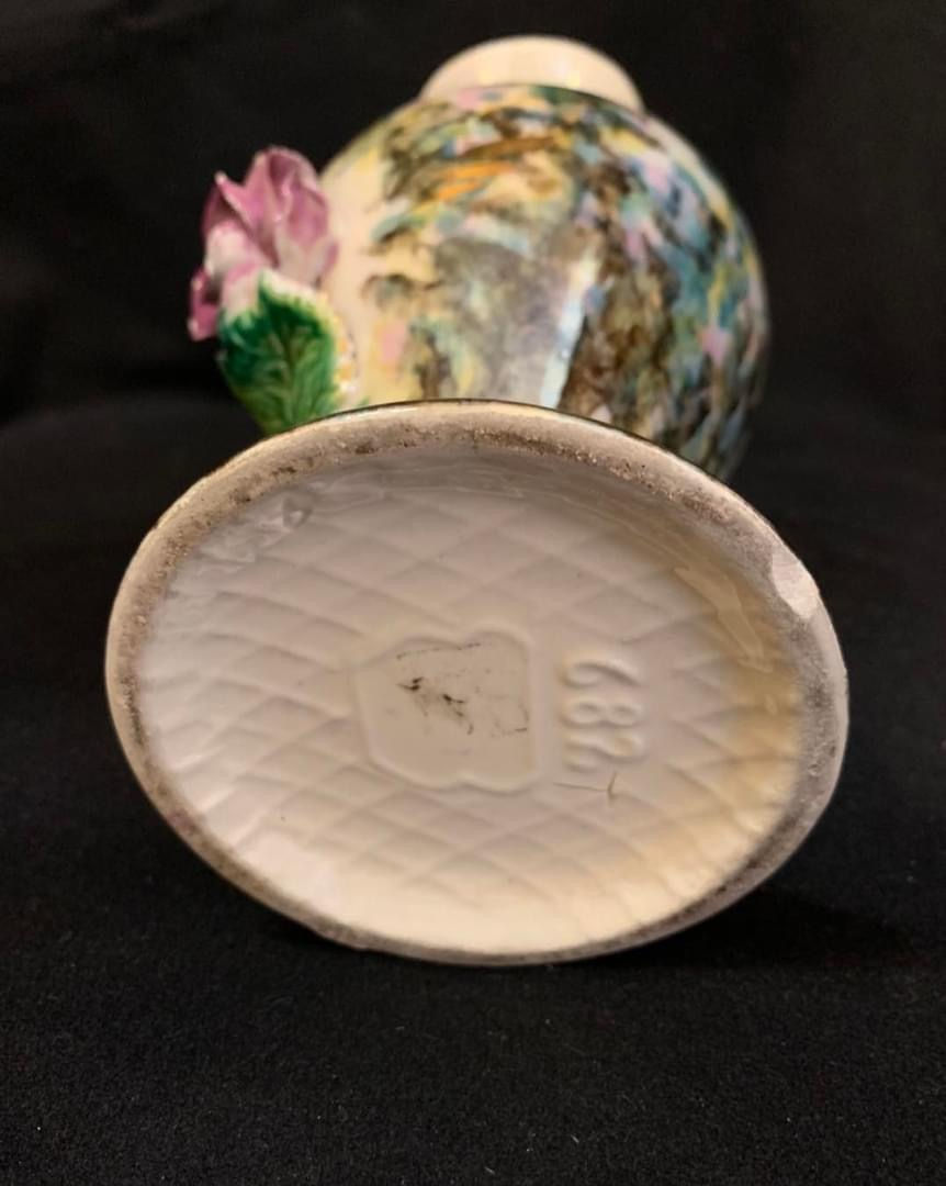 Thumbnail: H Bequet Ewer vase circa 1930s 40s.