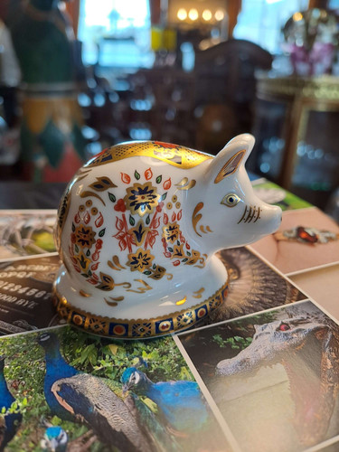 Royal Crown Derby Piglet Paperweight | Strichen Antiques