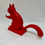 Thumbnail: Vintage Style Red Metal Squirrel Figurine Nut Cracker 