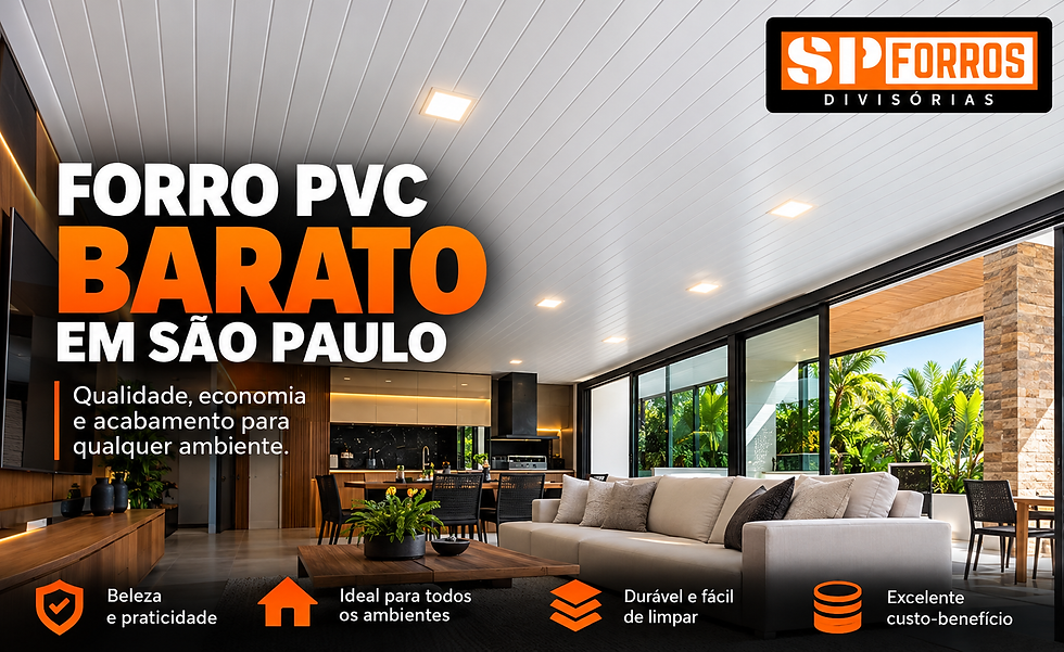 Forro PVC Barato em São Paulo: Preços de Materiais e Onde Comprar