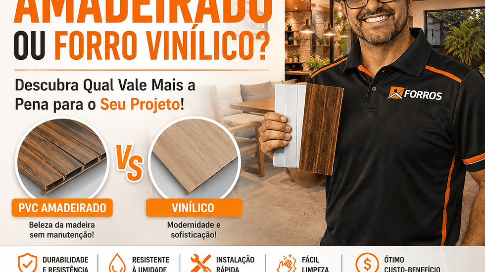 preços de forros pvc amadeirado ou vinilico