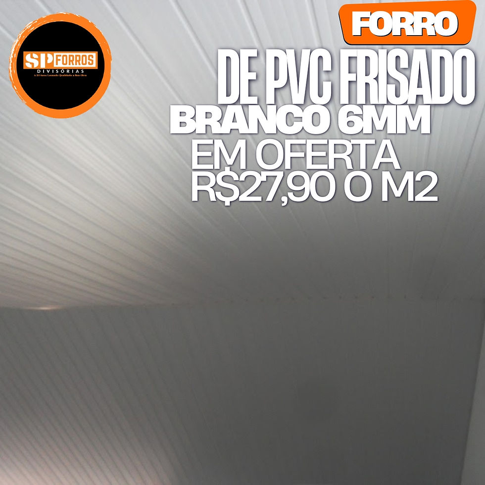forro de pvc branco frisado em oferta