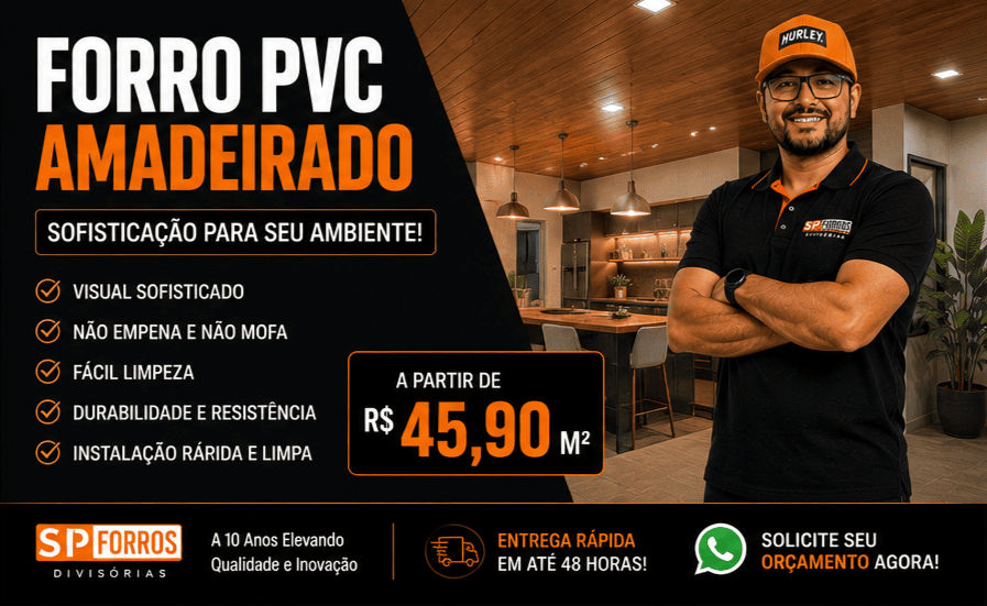 forro de pvc madeira colocado