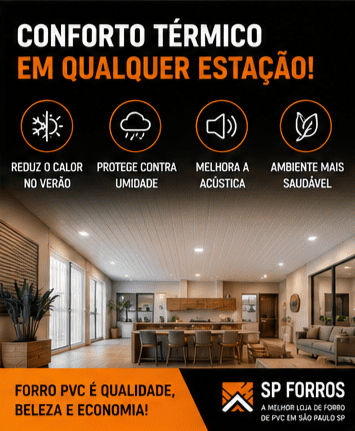 forro pvc diminui o calor
