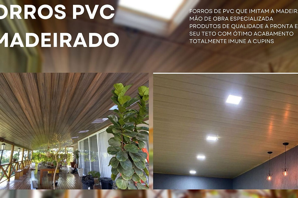 Modelos de forro PVC amadeirado